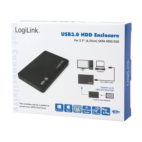 Ekstern 2,5" HD boks USB 3,0