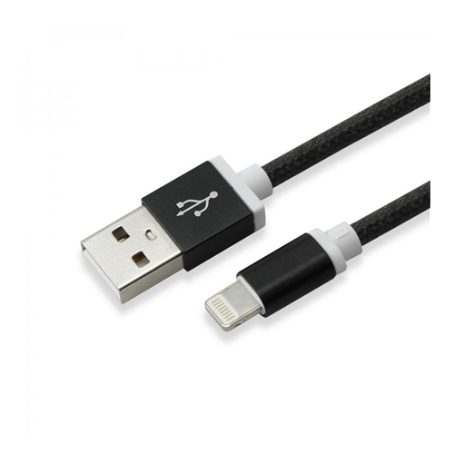 USB Ladekabel A-Lightning 1,5M sort