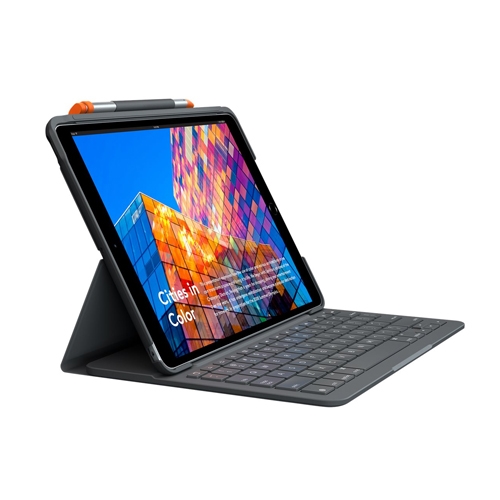 Logitech Slim Folio Tastatur og folio-kasse 10,2" ipad